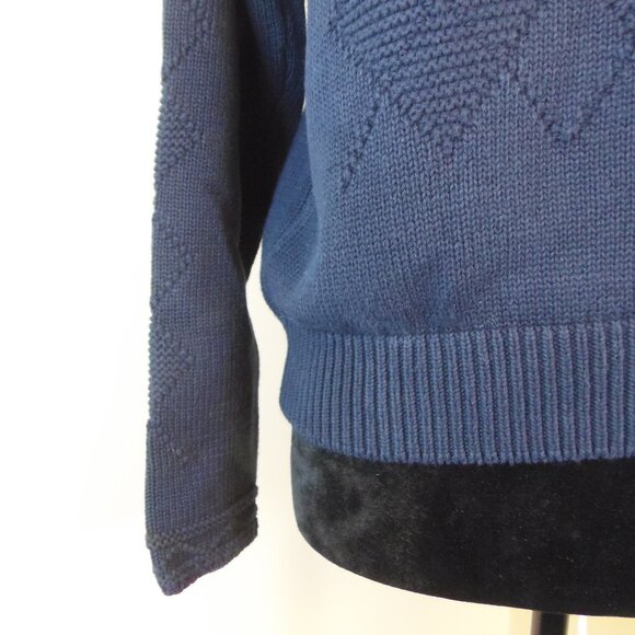 Vintage Liz Sport Argyle Knit pattern SZ Med Women's Sweater Collectible 90s - Picture 7 of 10